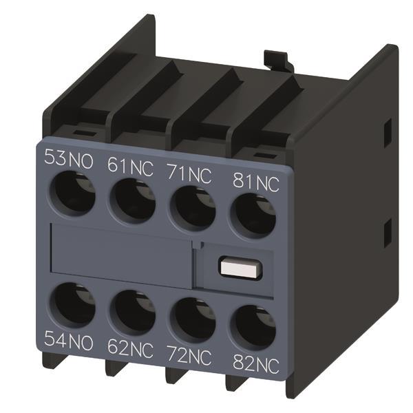 Siemens 3RH29111GA13 Hilfsschalterblock  1S+3Ö S00 front Schraubanschluss