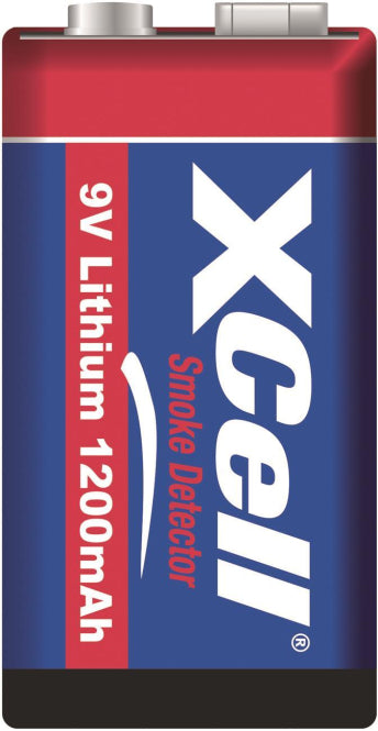 Xcell 9v Lithium Batterie         131347      1200mAh  für Rauchmelder