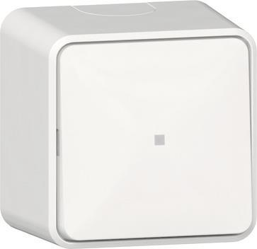GIRA 315613 Wipptaster Wechsler          Kontrollfenster+Schild AP Reinweiß