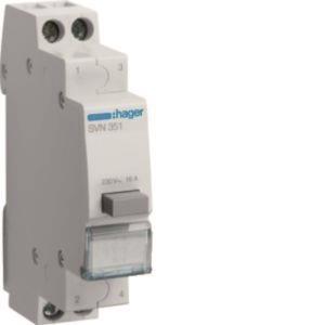 Hager Taster 16A                  SVN351 1Schließer+1Öffner 230VAC 1PLE