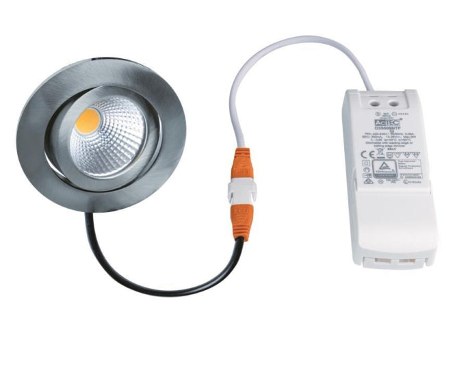 RUTEC Einbaustrah. TALU  ALU57345UWWD-V2 8W 690lm 2700K CRI90 DA68 dim Konv., Alu