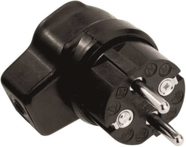 Bachmann Vollgummi Winkelstecker 919.171 schwarz
