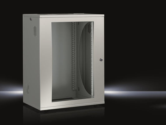 Rittal FlatBox 700x1025x700mm DK 7507220 21HE 19z Montagerahmen vorne Sichttür
