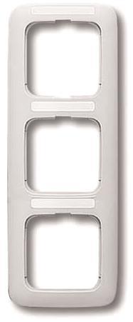 BJ Reflex SI Rahmen           1723NS-214   3fach mit Schriftfeld alpinweiss senk