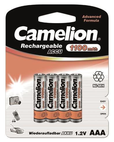 CAMELION Akku Micro NiMH  HR03      1101 1100 mAh   **Blister a 4 Stück**