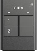 GIRA 535210 eNet Funk Handsender 2fach   Anthrazit