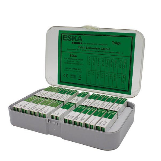 ESKA 5x20mm T Sortiment 250V   E3522.800 360xFeinsicherung 100mA-6,3A träge