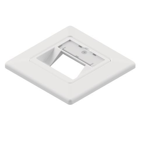 EasyLan Modulaufnahme SL leer               +Zentralplatte +Rahmen 2fach RAL9010