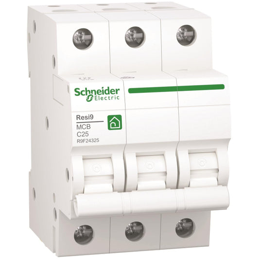 Schneider Leitungsschutz-       R9F24325 schalter Resi9 3P, 25A, C Charakteristik