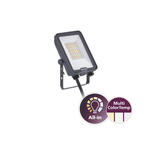 PHIL LED-Strahler Ledinaire IP65 grau    30W 3600lm 3000/4000/6500K symmetrisch