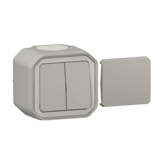 Legrand 069719L Plexo New FRAP IP44      Multifunktionsschalter grau 10A