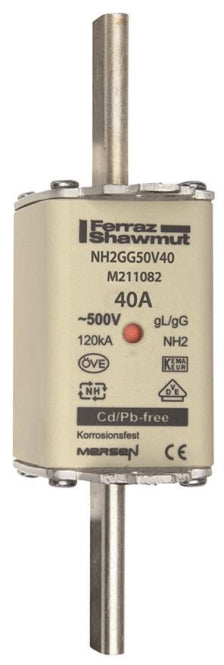 Mersen 1B247.000000 NH2 40A gG 500V      NH-Sicherung sfü spannungsführend
