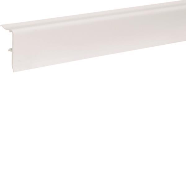 Hager Sockelleistenkanal    SL2005709010 PVC 20x50mm m.2Weichlippen reinweiß