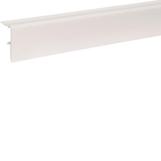 Hager Sockelleistenkanal    SL2005709010 PVC 20x50mm m.2Weichlippen reinweiß