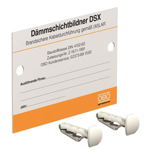 OBO KS-LAR DE Kennzeichnungsschild       f.Einzelkabeldurchführungen 7205420