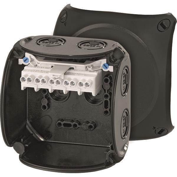 Hensel Kabelabzweigkasten      KF 0404 B 1,5-4qmm 6qmm 1ph. 5pol. schwarz