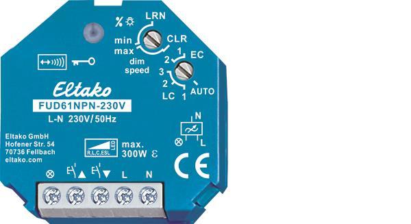 Eltako FUD61NPN-230V Funkaktor Univ 300W (V)Dimmschalter Power MOSFET    30100835