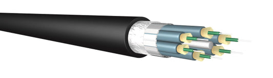DRAKA LWL Minibreakoutkabel I-V(ZN)H          4G50/125 OM3 Stecker+Spleißmontage