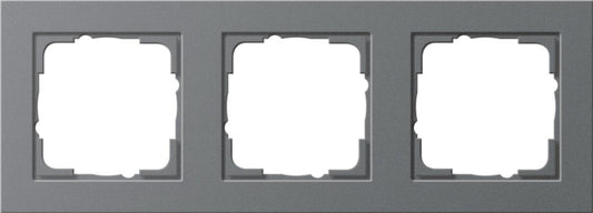 GIRA 021323 Abdeckrahmen 3fach E2        Anthrazit