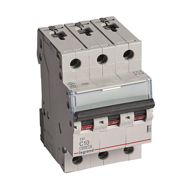 Legrand 403543 TX3 LS-Schalter C 10A     3-polig 6kA 400VAC 3TE