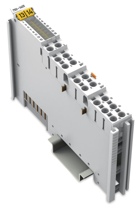 WAGO 750-1405 16-Kanal-Digitaleingang,DC 24 V,3ms, lichtgrau