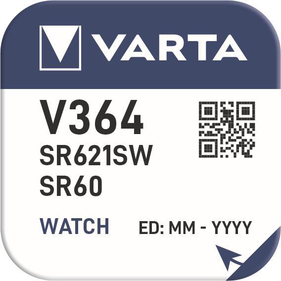 VARTA Knopfzelle                    V364 1,55V 17mAh 00364101111 *Blister a 1 St.