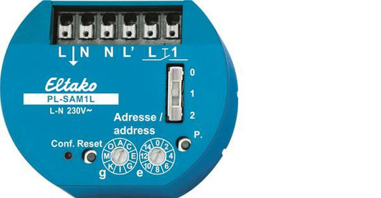 Eltako Powerline Dezentraler Aktor       PL-SAM1L m.Sensoreingang        31100001