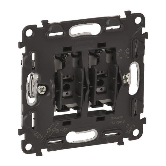 Legrand 752018 Doppelwechseltaster (SL)  6A beleuchtbar m.2LEDs Valena IN MATIC