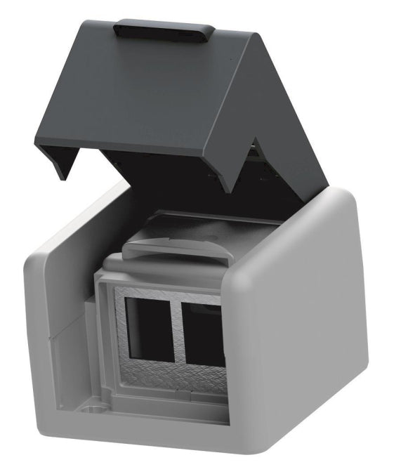 ZVK Aufputzdose 2-fach, IP44    CKVDAP92 ohne Module