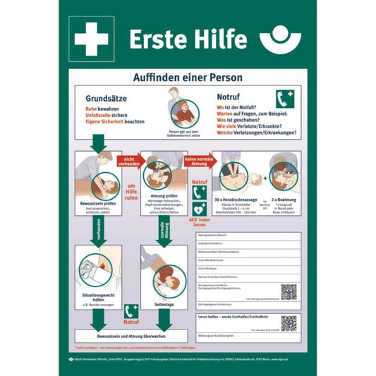 HEIN 27287 Erste Hilfe        HEIN_27287 Aushang PS 395x575mm