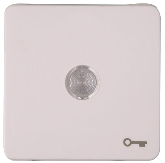 Kopp HK02-Flächenwippe m.Linse 330113003 u.Symbol "Schlüssel" arktisweiß