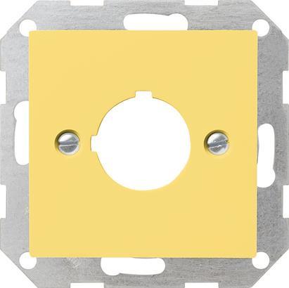 GIRA 027102 Abdeckung Tragring Taster    D22,5mm System 55 Gelb glänzend
