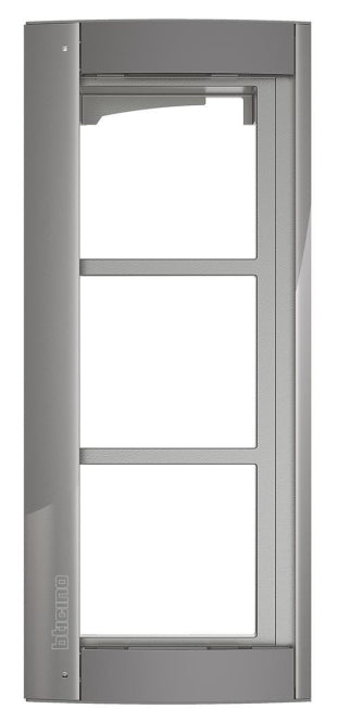 BTicino 350233 Abdeckrahmen 3M m.Träger  f.Türstation SFERA Aluminium Allstreet