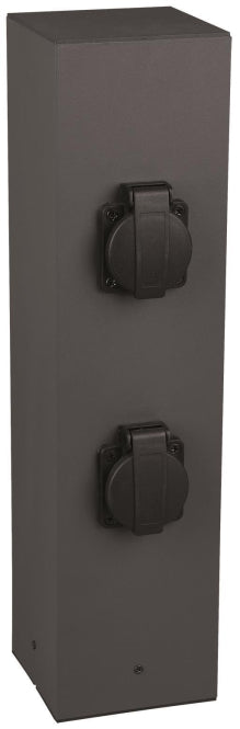 TRIO Steckdosensäule 4xSchuko   9964-42      max.3600W anthrazit IP44 H=400mm