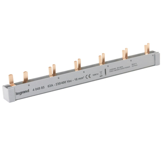 Legrand 404985 Stiftkammschiene Kombi    12TE 16qmm 1-phasig+N f.1FI 2p 5AFDD+LS