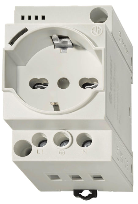 Finder Steckdose grau   7U.00.8.230.0010 m.LED-Anzeige f.Schaltschrank REG