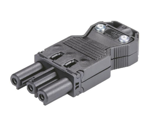 WIEL Gerätebuchse        GST18I3SB1ZR1SW schwarz mit Zugentlastung  92.931.3053.1