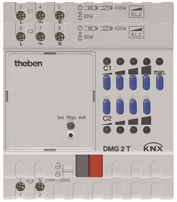THEB KNX Dimmaktor           DMG 2 T KNX 2-fach                        Grundgerät