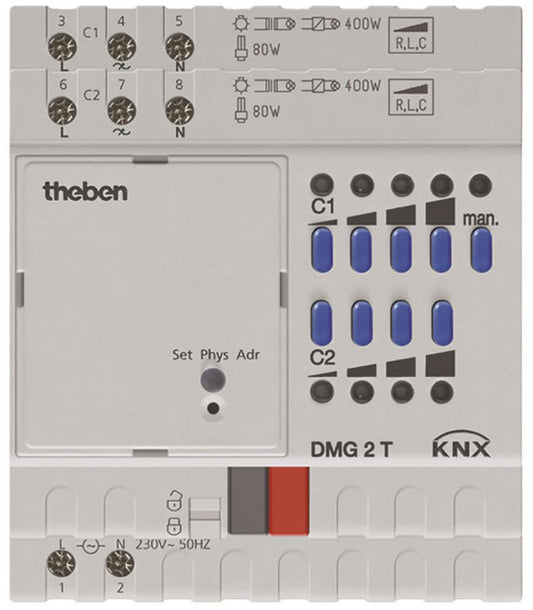 THEB KNX Dimmaktor           DMG 2 T KNX 2-fach                        Grundgerät