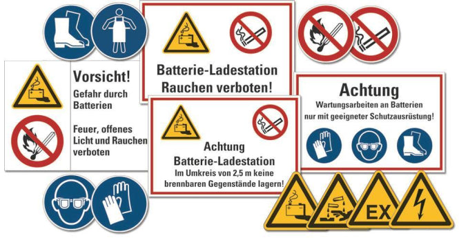 HEIN 185082 Kennzeichnungs-Set           Batterie-Ladestation BGI 5017/DGUV