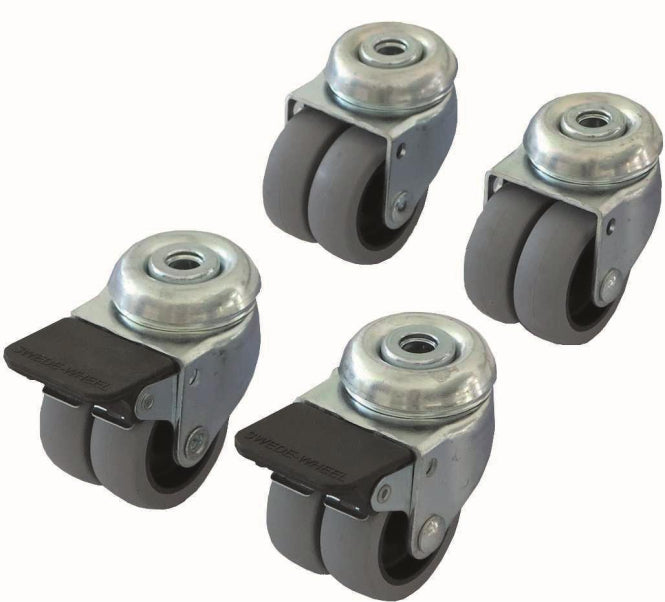 SST Doppellenkrolle             ZAX 4020   1 Satz=4Stk davon 2 mit Feststeller