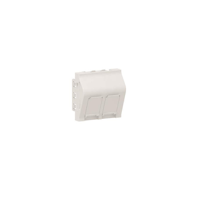 GGK   M45Keystone-Adapter2Portsalpinweiß 6631 Keystone-Adapter M45 2Ports leer