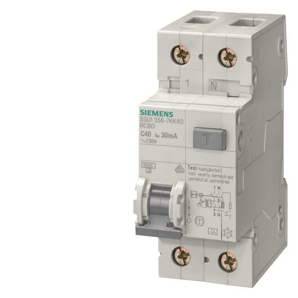 Siemens 5SU13567KK10 FI-/Leitungsschutz- einrichtung TypA T=70mm 30mA 6kA C 10A