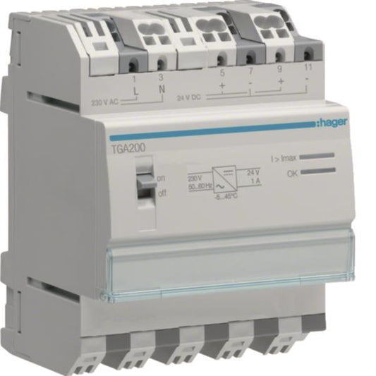 Hager Spannungsversorgung 24VDC   TGA200 1A
