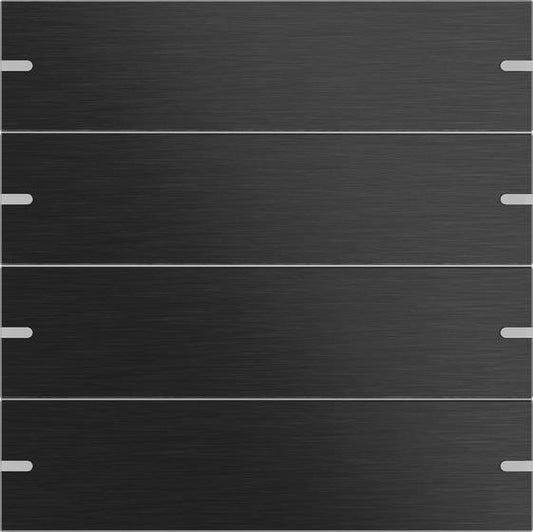 GIRA 5024126 Wippenset 4fach Tastsensor4 TS4 Aluminium Schwarz (eloxiert)