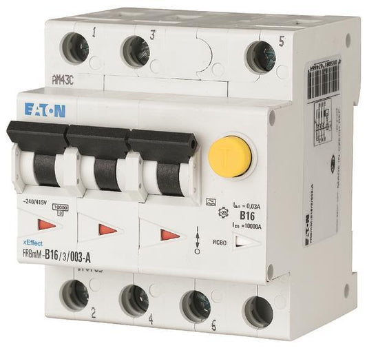 EATON FRBMM-B20/3/003-A FI/LS 20A 170736 30mA LS-Kennline-B 3p FI-Char:A 170736