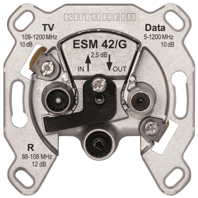 KATH Modem-Durchschleifdose     ESM 42/G     3fach selektiv 10dB/12dB
