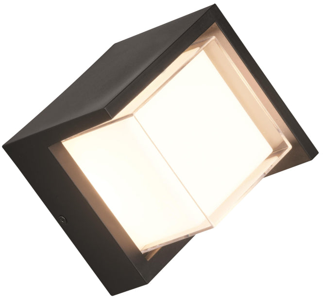 TRIO Wand/Fassadenleuchte PUNO R27026132 8W 800lm 3000K IP54 eckig 150x150mm