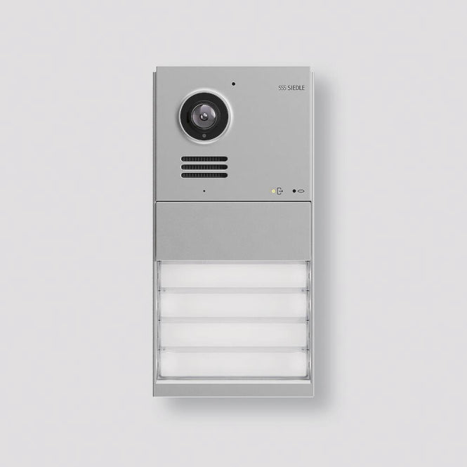 Siedle Door Video-Türstation      IQDM-0 Mattchrom m.4/6Ruftasten Aufputzmontage