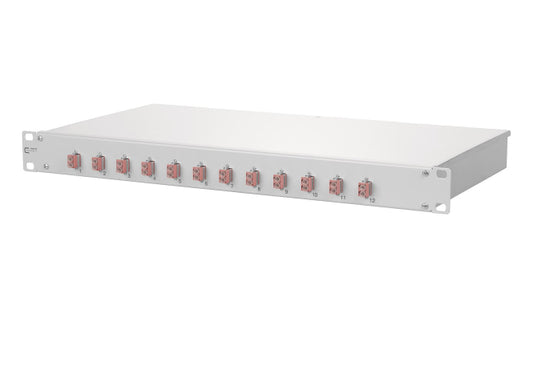 Metz OpDAT fix 12xLC-D OM4  1502577512-F Keramik erikaviolett 19z 1HE Spleißbox